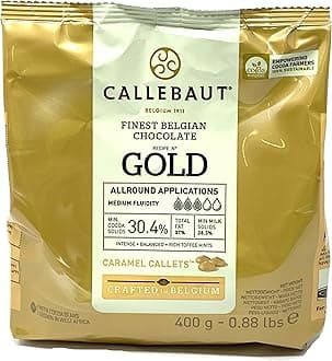 Callebaut | Gold | 30.4% Finest Belgian Caramel Chocolate Couverture (Callets) | 400g