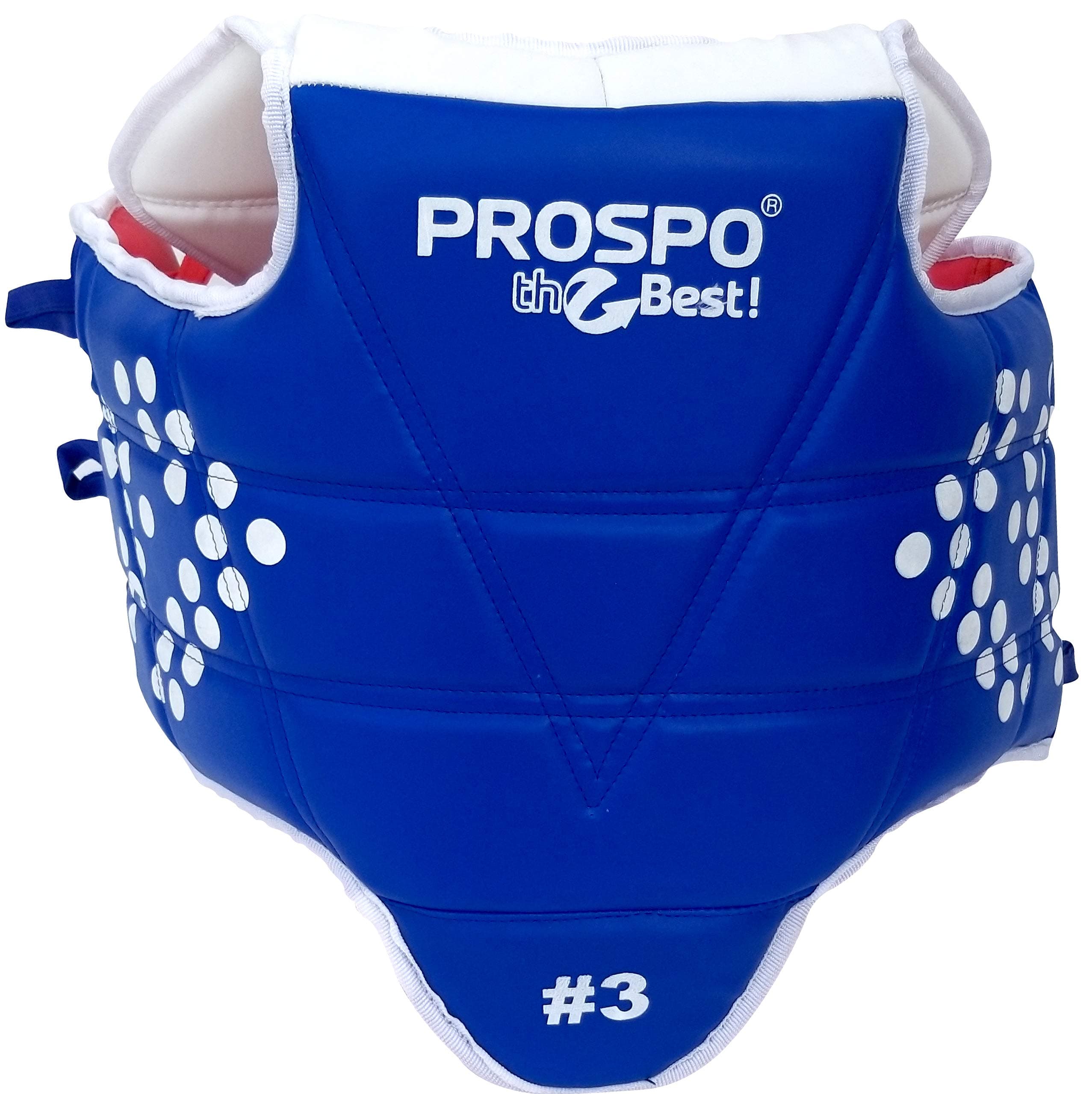 PROSPO Taekwondo Chest Protector (Reversible)/ Solid Padded Chest Guard/Body Protector for Kungfu/MMA/Kickboxing/JUIJUTSU/Judo/WHUSHU