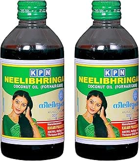K P N Neelibhringadi Coconut Oil, 200 ml (Pack of 2)