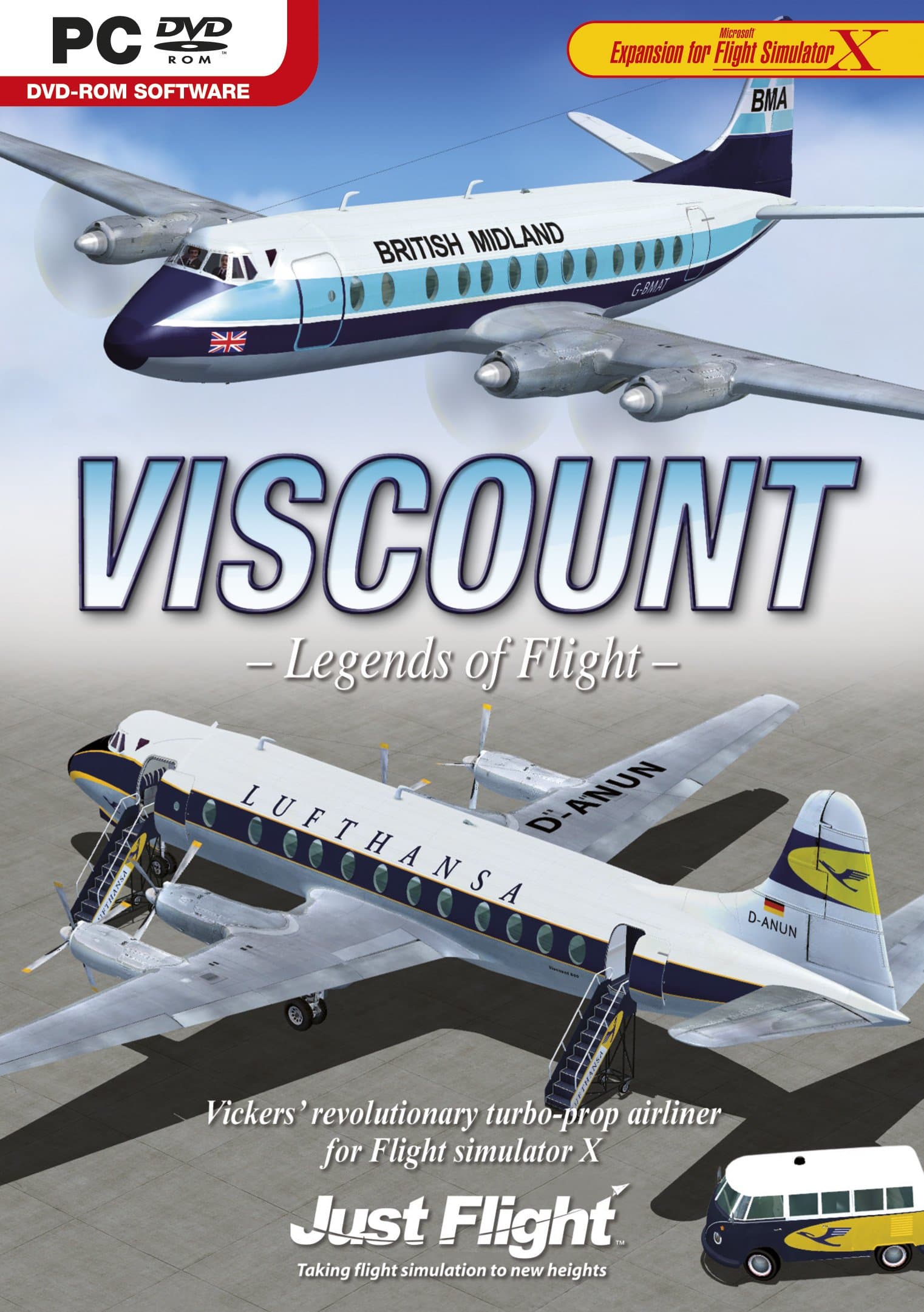 Viscount Professional for Flight Simulator X PC DVD Game UK