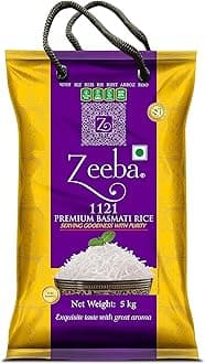 Zeeba 1121 Premium Basmati Rice, 10 lbs (4.54 kg)