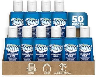 - Tiny Dish Soap Detergent | For Use in Vacation Rentals and Extended Stay Hotels | 1.6 oz (Case of 50)