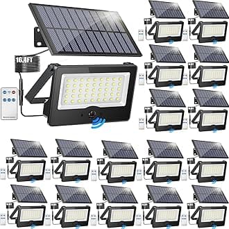 16PackSolar Outdoor LED Wall Lights,20W Motion Sensor Security Lights with 3 Lighting Modes Cordless LED Flood Light Solar Wall Lights Waterproof Solar Powered Lights for Wall Garden Garage