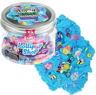 Slime Charmers® - Lollipop Shop - Fluffy Blue Cloud Slime, Sensory Toys for Kids - Creative and Endless Fun, Stress Relief Therapy, Gifts for Girls and Boys - Made in USA