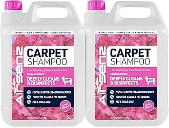 Professional Carpet Shampoo - Low Foaming Extraction Formula Suitable For All Carpet Cleaning Machines (Spring Blossom, 10L)