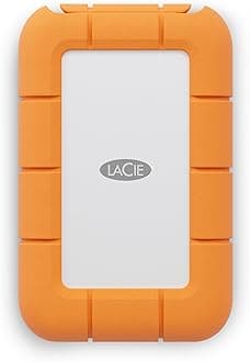 LaCie Rugged Mini SSD 4TB — shock‑resistant, USB‑C Portable External SSD, for Mac & Windows — Rescue Data Recovery included