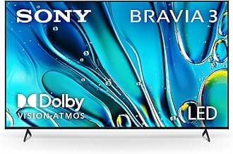 Bravia 3 75 Inch, 4K HDR Smart TV, Google TV with Dolby Vision Atmos, PS5 Gaming, 2024 UAE Model