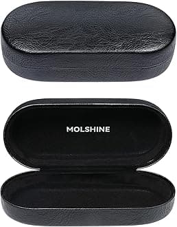 molshine Hard Shell Sunglasses Case, Classic Large Glasses Case for Women Men, Sunglass Eyeglasses