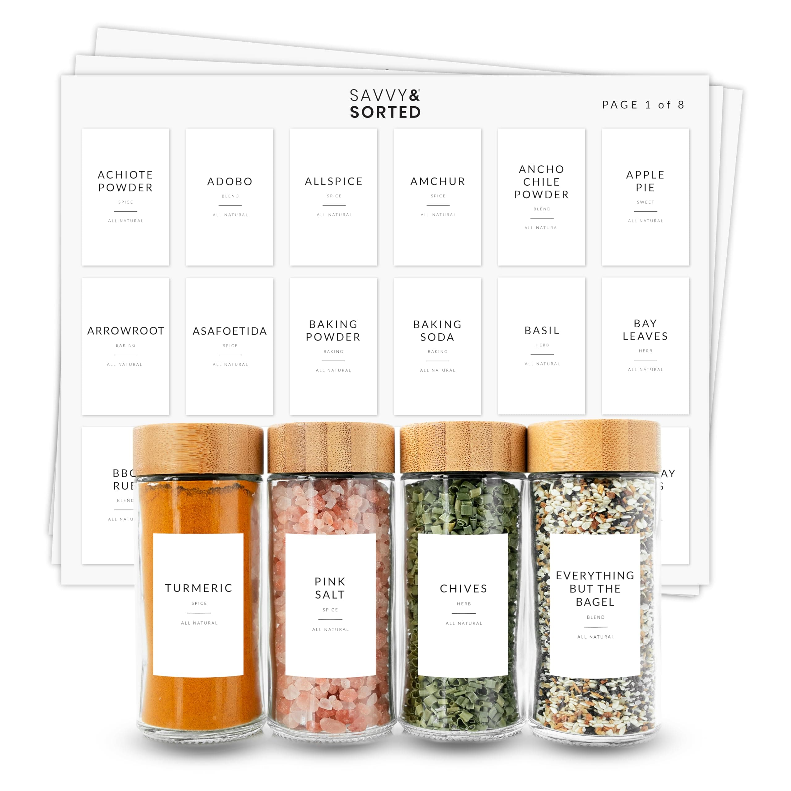 Rectangle Spice Labels