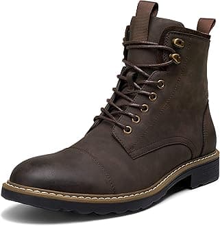 Mens Boots Motorcycle Casual Boots for Men Zipper Fashion Chukka Boots Mens