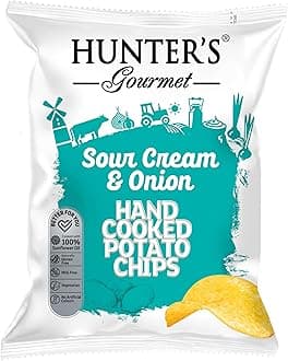 Sour Cream & Onion Hand Cooked Potato Chips 125g