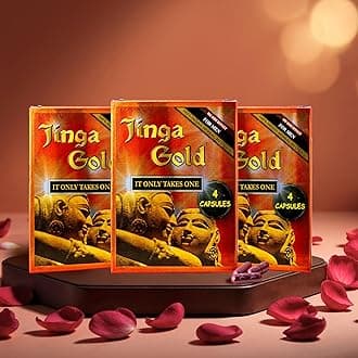 Jinga Gold Ayurvedic Capsules for Men – 12 Capsules (Pack of 3) | Energy, Stamina & Vitality Booster