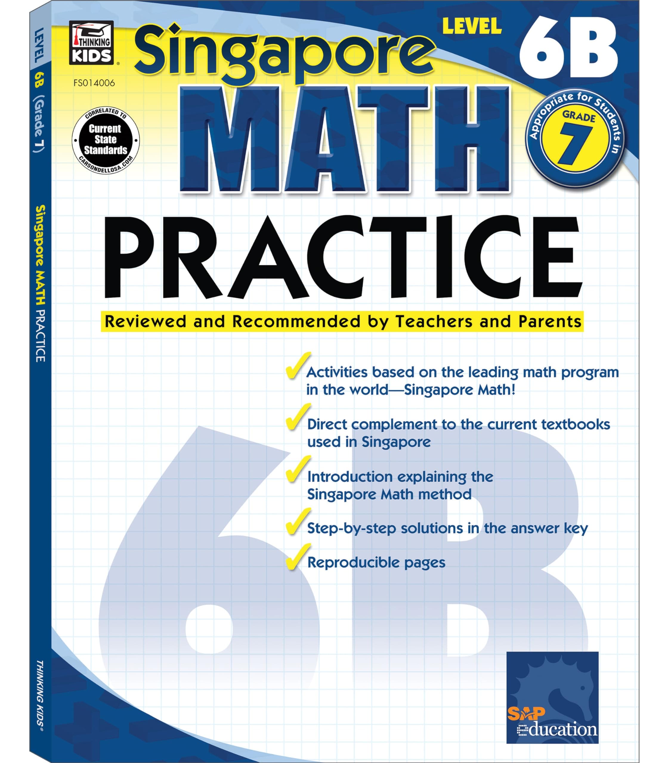 Frank Schaffer Publications Math Practice, Grade 7