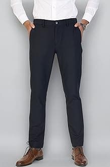 Luxury PV Lycra Stretchable Formal Checks Pants for Men | Stylish Slim Fit Men's Wear Trousers for Office or Party