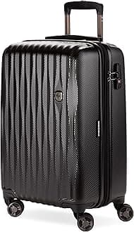 SwissGear 7272 Energie Hardside Expandable Cargo with Spinner Wheels, Black, Carry-On 19-Inch, 7272 Energie Hardside Expandable Luggage Spinner Wheel