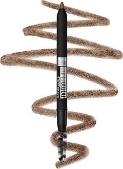 TattooStudio Waterproof Eyebrow Pencil, Sharpenable, Longwear, Long Lasting Eyebrow Pencil, Defined Brows, Pigment Brow Pencil, Soft Brown, 1 Count