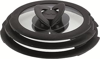 Tefal Ingenio L9931012 3 Piece glass lids, 16-18-20 cm, Black