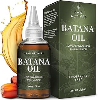Batana Oil for Hair Growth - 2oz - 100% Pure, Cold Pressed, Unrefined Oil from Honduras - Supports Stronger & Thicker Hair - Dr Sebi Inspired Hair Growth Treatment