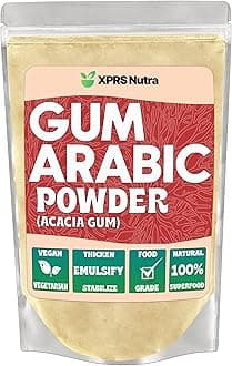 XPRS Nutra Gum Arabic Powder - Premium Acacia 1 Pound - Food Grade Powdered for Watercolor Paint - Arabic for Baking and More
