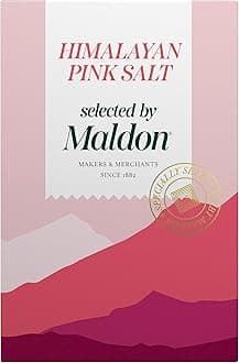 Maldon - Himalayan Pink Salt - Selected by Our Seasoned Experts - Pink Coarse Rock Salt from the Foothills of the Himalayas - Perfect for a Wide Range of Dishes - Fantastic Flavour - 250g Box