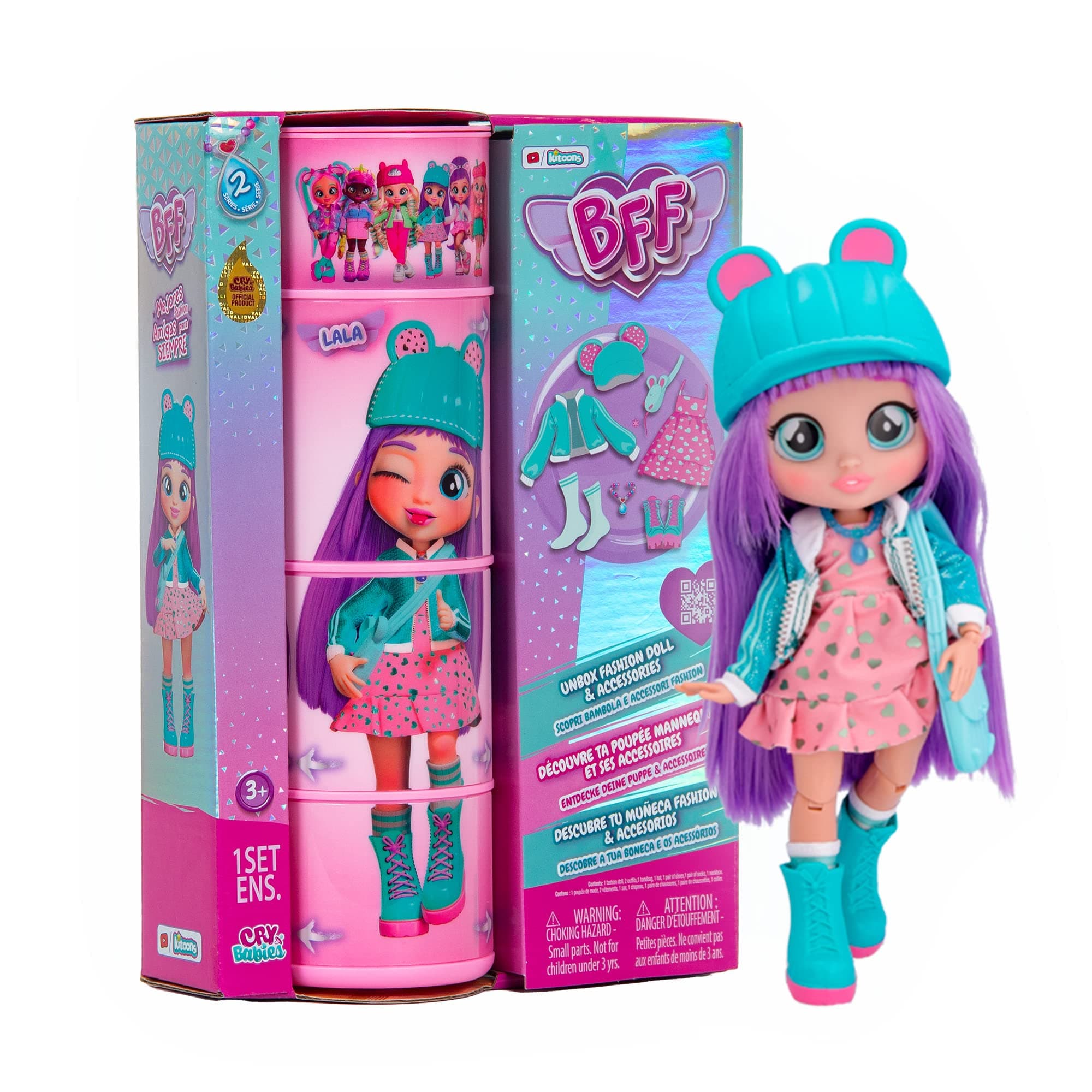 BFF by Cry Babies Doll Lala 8-Inch