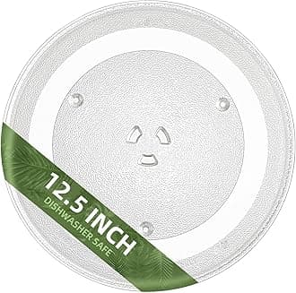 12.5" Microwave Glass Plate Compatible with GE WB39X10003 and Maytag 12 1/2" Microwave Glass Turntable - Replace Hotpoint Microwave Turntable Plate