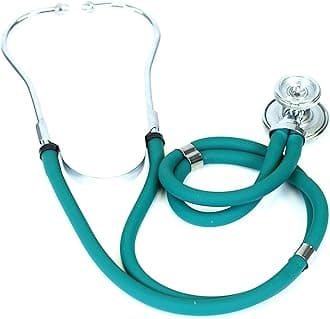 DS-9295-FG 30" Sprague Rappaport Style Stethoscope for Doctors, Nurses and Medical Students, First Aid Professional Dual Head Cardiology Kit for Men, Women and Pediatric, Frosted Glacier