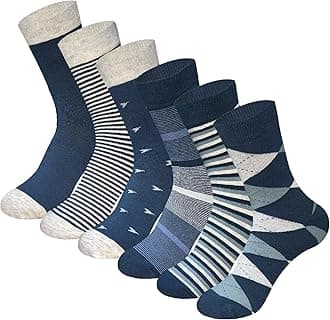 Mens Dress Socks Combed Anti-pilling Cotton Calf Length Moisture Wicking odor Control Casual Crew Socks for Men