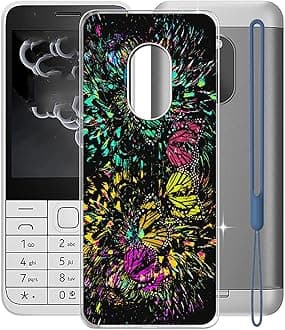 for Nokia 230 2024 Case, WXPPJ Full Body Protection Shockproof Cover Case, Transparent Soft Silicone TPU Back Cover Bumper Phone Case for Nokia 230 2024 (2.80") - XV52