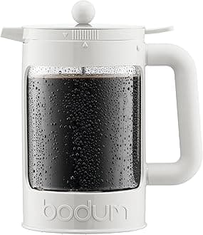 BODUM BEAN Cold Brew Coffee Maker, 51 Oz, Bright White