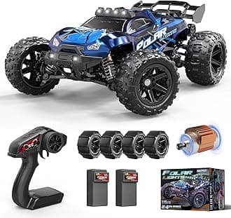 Womaqu Rc Cars 1:14 All Terrain RC Car for Adults & Boys, 4WD Off-Road RC Truck High Speed Fast 40+ KPH, 4X4 Waterproof Remote Control Car with 2 Rechargeable 1300 mAh Batteries