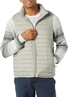 Mens Lightweight Water-Resistant Packable Puffer Vest