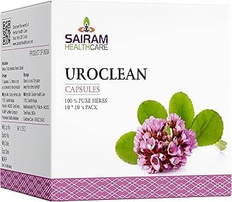 Capsules (100 counts) for Urinary tract infection - Ayurvedic Medicine for Kidney Health - Natural Supplements Helps Bladder Function Composed of 100% Pure Herbs
