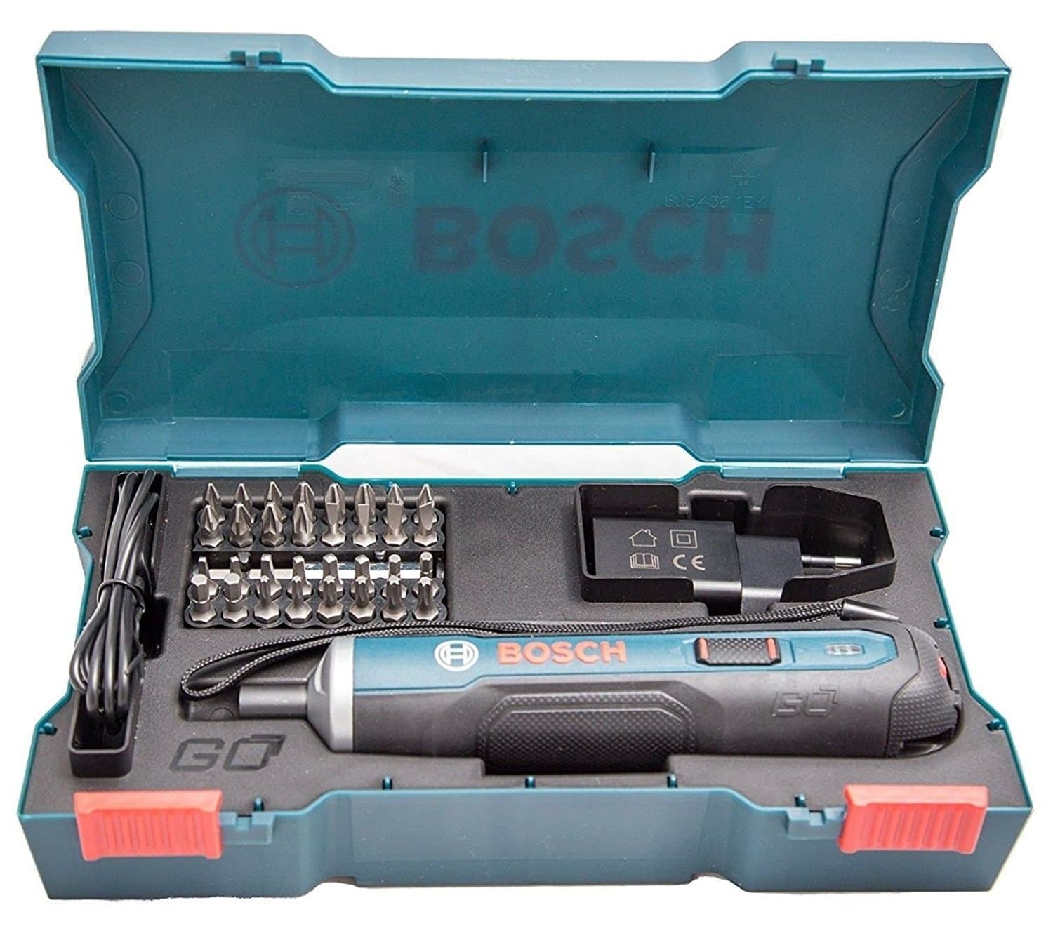 Bosch Go 3.6V Smart Cordless Screwdriver Set 33Bit USB Charging Cable & Adapter