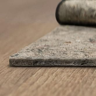 8' 2" x 11' 8" Non Slip Rug Pad Gripper 1/4 Thick Dual Surface Felt + Rubber Gripper - Safe for All Floors
