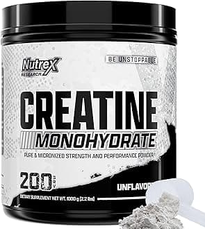 Creatine Monohydrate Powder, (Unflavored, 200 Servings) - Powerful Muscle Enhancer, Premium Micronized Formula for Rapid Absorption, Boosts Strength, Enhances Muscle Growth.