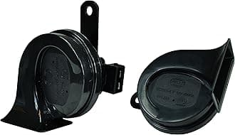 HELLA 011225851 Black 12V BX Trumpet Horn Kit (Vw)