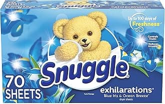 Snuggle Dryer Fabric Softener Sheet, Blue Iris Silk Aqua Scent, 70 Sheets for Washing Use, Parallel Import Product