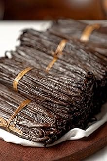 Madagascar Vanilla Beans. Whole Grade A Vanilla Pods for Vanilla Extract and Baking (10 Beans, 5/6 inch About 10/12 oz)