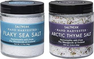 Icelandic Sea Salt - Flaky Pure + Arctic Thyme Bundle