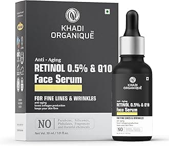 Retinol 0.5% + Q10 Face Serum For Anti Aging | Reduce Fine Lines & Wrinkles | For Women & Men 30 ML