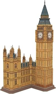 Cubicfun National Geographic 3D London Puzzles Britain Architecture Model Kits Toys For Adults And Children, The Big Ben, With A Booklet, Ds0992H