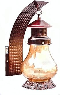 Lyse Decor Glass Decorative Wall Hanging Light for Living Room, Wall Lamp Sconce for Home Decoration (Cherry Lantern)