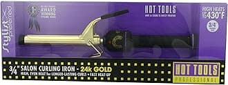 Hot Tools Professional 1101 Curling Iron with Multi-Heat Control, Regular 3/4"
