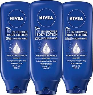 NIVEA Nourishing In Shower Lotion, Body Lotion for Dry Skin, 13.5 Fl Oz Bottle