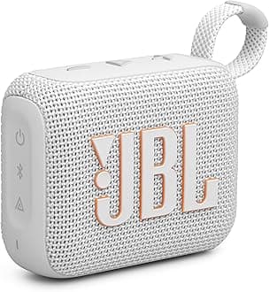 GO 4 Ultra-Portable Bluetooth Speaker with Big JBL Pro Sound and Punchy Bass, PlaytimeBoost, Waterproof Design and 7-Hour Playtime, Grey