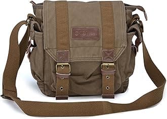 Canvas Messenger Bag - Small Vintage Shoulder Purse Crossbody Satchel