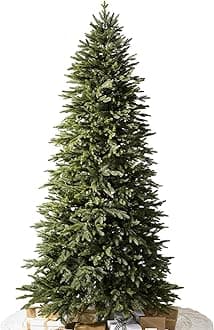 Balsam Hill Silverado Slim - Realistic Narrow Christmas Tree with True Needle Foliage with Premium Stand & Easy Assembly for Indoor Holiday Decorating, Unlit, 8'