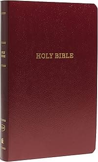 KJV Holy Bible: Gift and Award, Burgundy Leather-Look, Red Letter, Comfort Print: King James Version