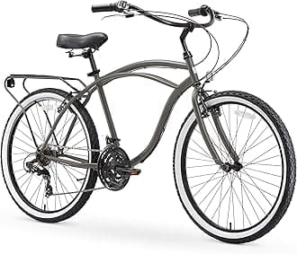 sixthreezeroAround The Block Men’s Beach Cruiser Bicycle OR eBike 250W and 500W Electric Bike, 24-Inch and 26-Inch